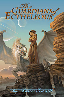 Book jacket illustration/painting for Vance Rusnik's "The Guardians of Ectheleous"