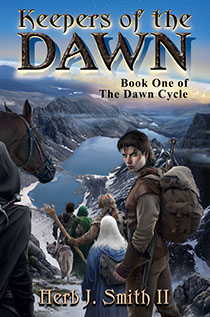 Illustration, painting and photography for the cover of Herb J. Smith II's "Keepers of the Dawn" created by Brad Fraunfelter