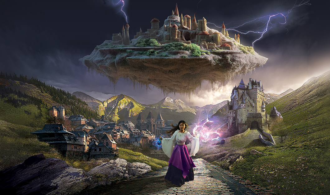 "Dark Moon Rising" book cover illustration by Brad Fraunfelter.